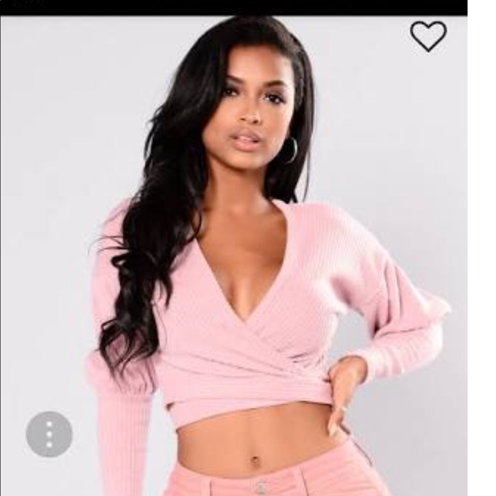 Fashion nova wrap top